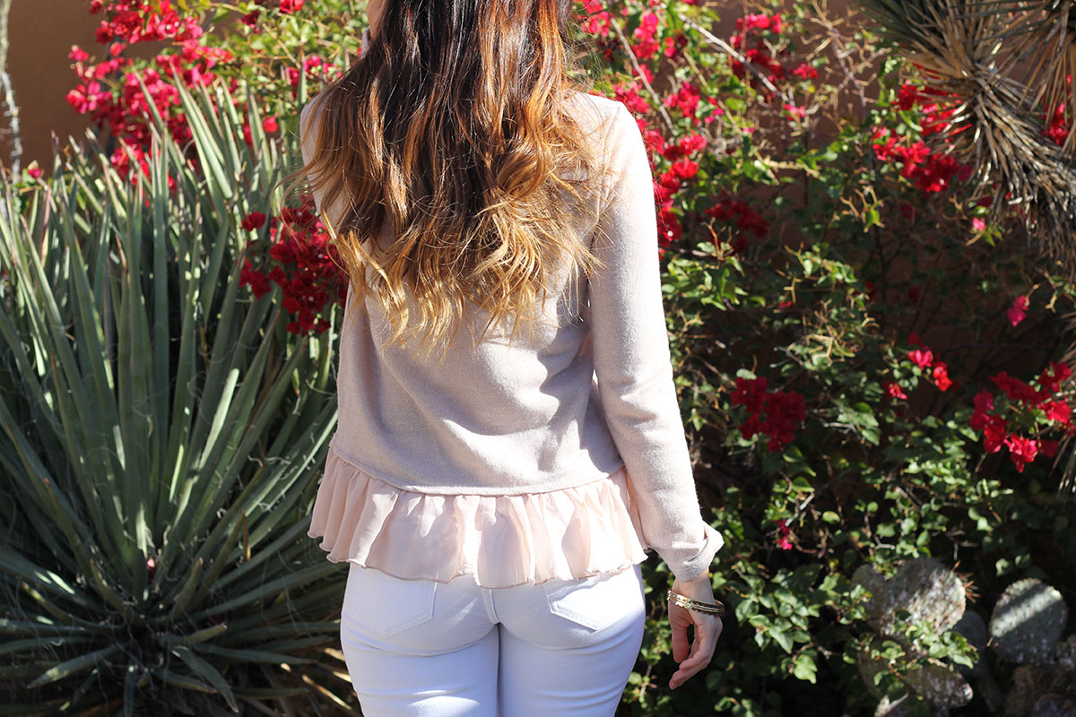 Ruffle Polka Dot Sweater