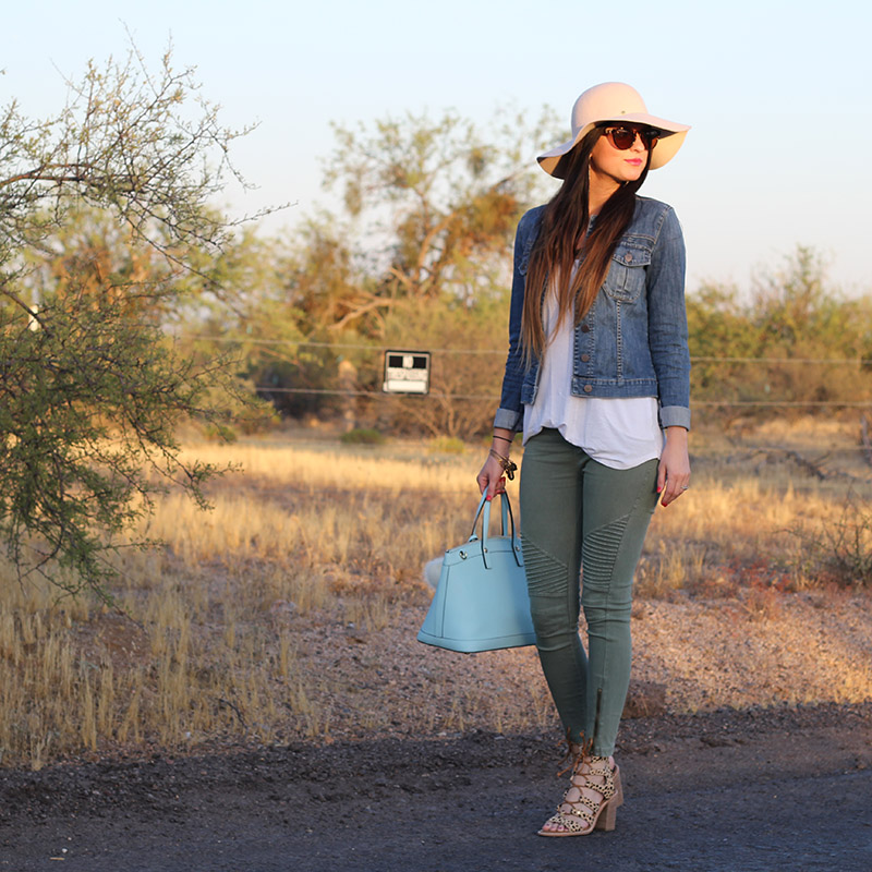 Jean Jacket and Moto Leggings