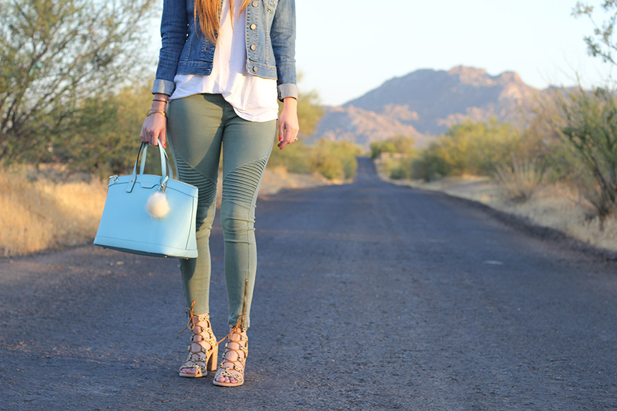 Jean Jacket and Moto Leggings