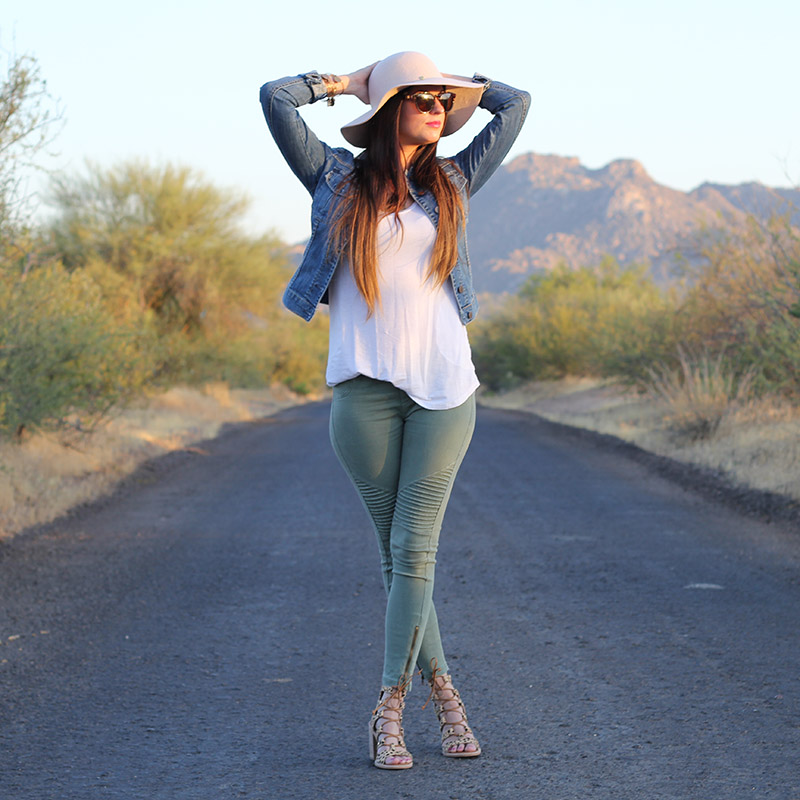 Jean Jacket and Moto Leggings