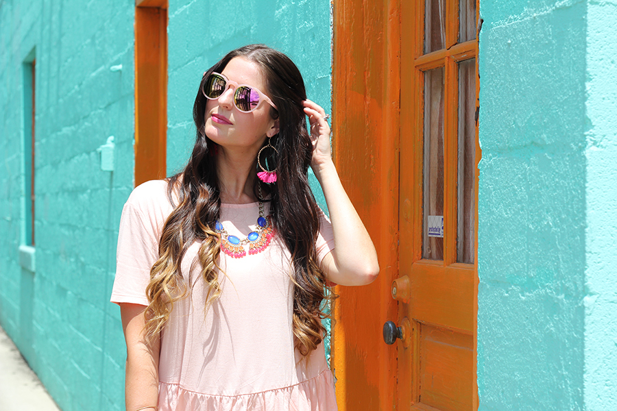 Peplum Top and Statement Necklace