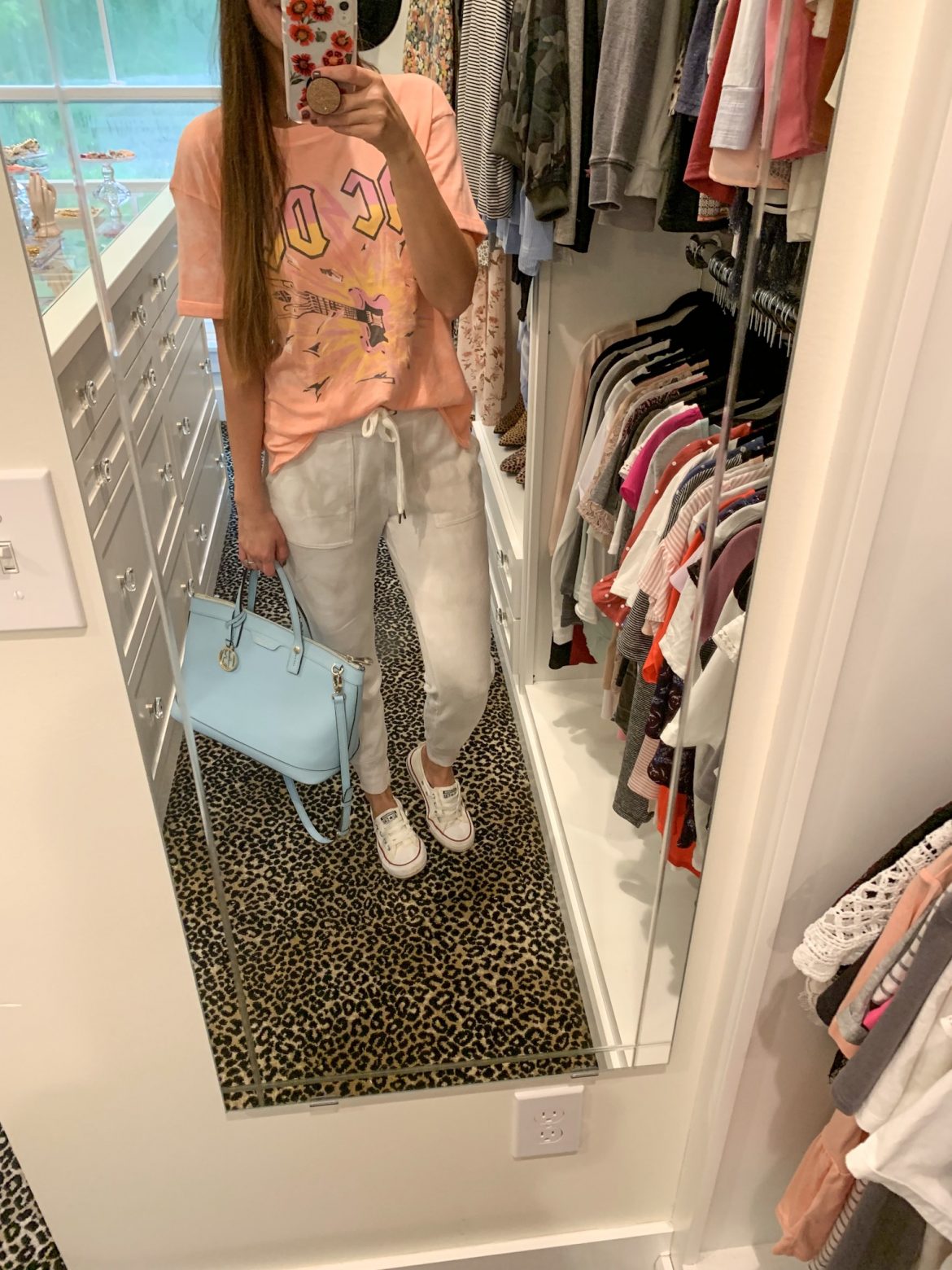 Tie Dye Joggers + Converse Slip-Ons