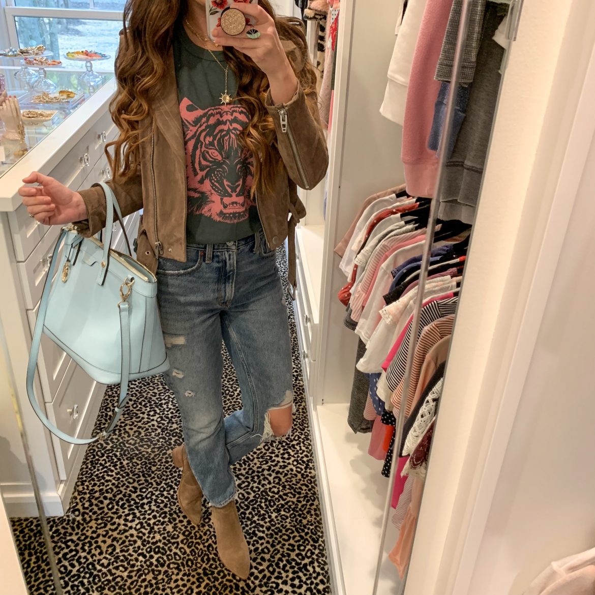 Tiger Graphic Tee + Mom Jeans